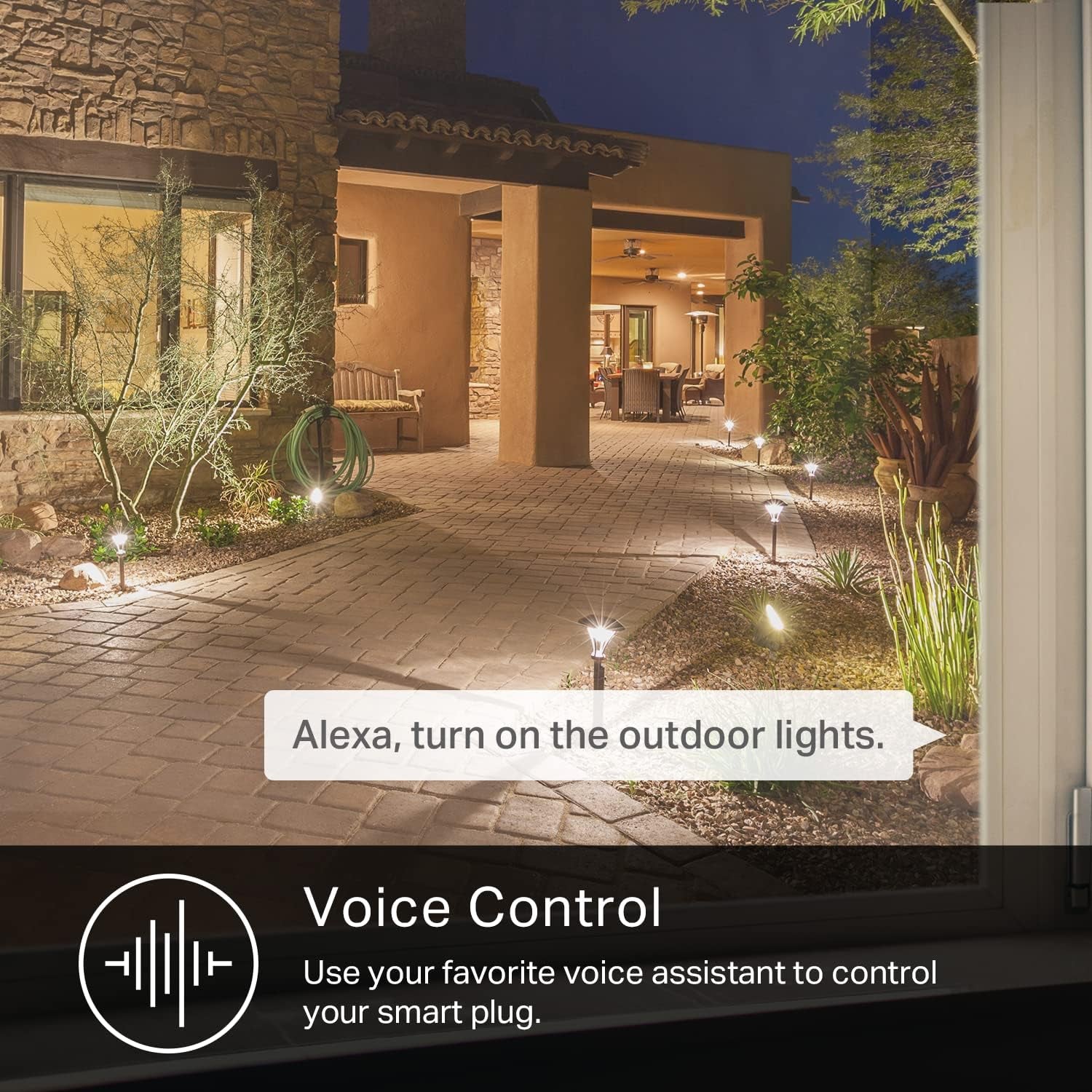 Kasa Outdoor Smart Plug, Smart Home Wi-Fi Outlet with 2 Sockets, EP40 | IP64 Weather Resistance, Compatible with Alexa, Google Home, No Hub Required, ETL Certified, Black