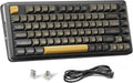 K738 Wireless Mechanical Keyboard, Gasket Mounted RGB Gaming Keyboard, 3-Mode (2.4G/BT/USB), Pre-Lubed Linear Switches, 75％ Layout, 82 Keys Hot Swappable for Pc/Mac - Black Gold