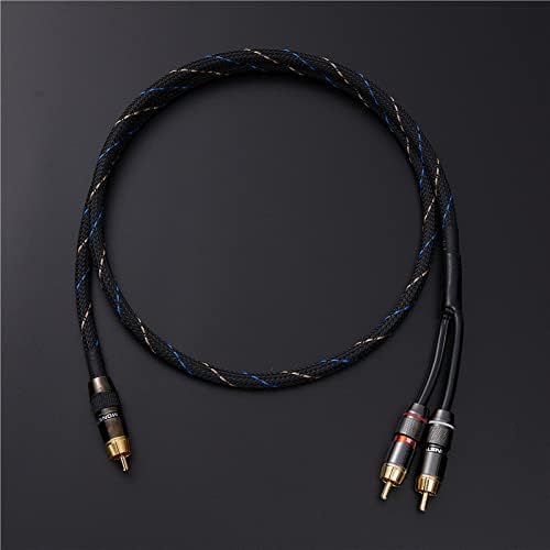 JORZOR Audiophile RCA to 2RCA Subwoofer Cable, 1 RCA Male to 2 RCA Male Audio - Image 6