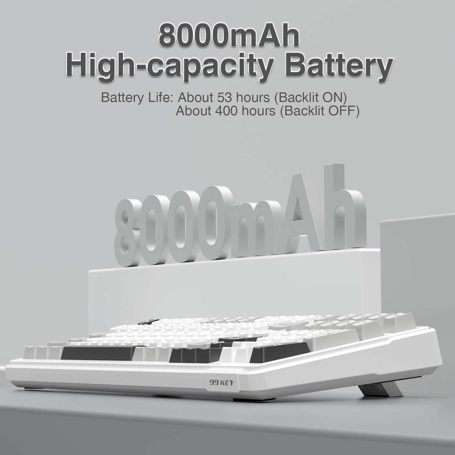 F99 Wireless Mechanical Keyboard,Tri-Mode Bt5.0/2.4Ghz/Usb-C Hot Swappable Custom Keyboard,Pre-Lubed Linear Switches,Rgb Backlit Computer Gaming Keyboards for Pc/Tablet/Ps/Xbox