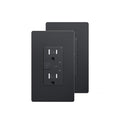 Smart in-Wall Outlet with 2 Individually Controlled Outlets, Tamper Resistant by JUNLITGROUP
