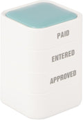 3-in-1 Office Paid/Entered/Approved Stamps by WEJOIN