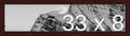 Frame It Easy 33 x 8 Merlot Wood Frame by FrameItEasy
