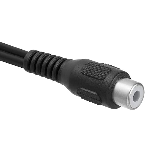 Cmple - [5 Pack 2 RCA Male to 1 RCA Female Stereo Audio Y-Cable, 2 RCA Plugs to - Image 4