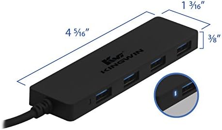 Kingwin USB Hub 4 Port USB C to USB 3.0 Data Hub - Image 3