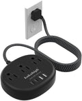 Black Extension Cord 10 Feet, 1625W Extension Cord 3 Prong by YourBetterchoice