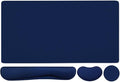 Large Keyboard Mouse Pad Set, Extended Mouse Pad+Keyboard Wrist Rest Support by WBWEIRDBEAST