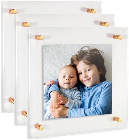 ArtToFrames 12x12 Inch Double Panel Floating Acrylic Picture Frame comes by ArtToFrames
