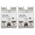 XINGYHENG 2Pcs SSR-25DA Single-Phase DC Solid State Relay Module Load 24-380VAC by XINGYHENG