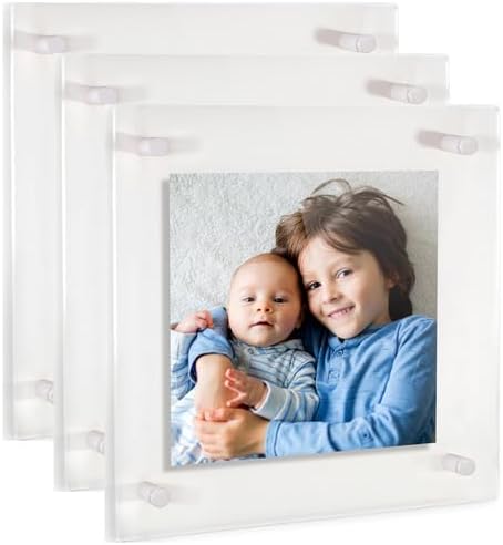ArtToFrames 24x24 Inch Double Panel Floating Acrylic Picture Frame comes by ArtToFrames