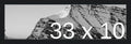 Frame It Easy 33 x 10 Black Wood Frame by FrameItEasy