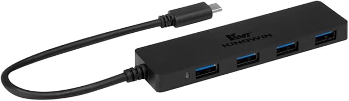 Kingwin USB Hub 4 Port USB C to USB 3.0 Data Hub by KWI-Kingwin