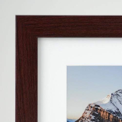 Frame It Easy 33 x 20 Merlot Wood Frame - Image 2
