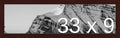 Frame It Easy 33 x 9 Merlot Wood Frame by FrameItEasy