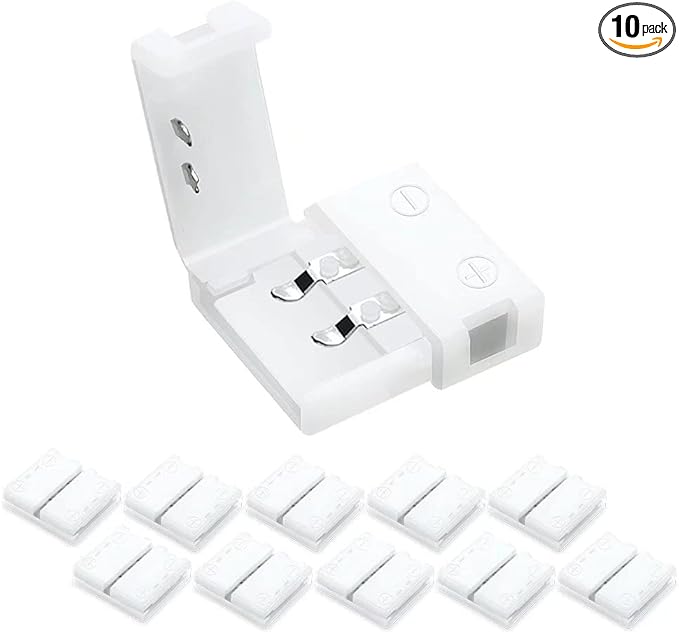 LightingWill 10pcs Pack Strip to Strip Unwired Gapless Solderless Snap Down by LightingWill