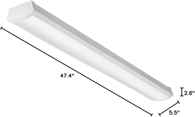 Lithonia Lighting 4 Foot LED Light Fixture, Low-Profile LED Wraparound Flush - Image 13