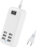 6 Ports USB Charger Hub Desktop US Plug AC Power Wall Travel Charging Adapter by WGTCABLE