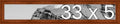 Frame It Easy 33 x 5 Russet Wood Frame by FrameItEasy