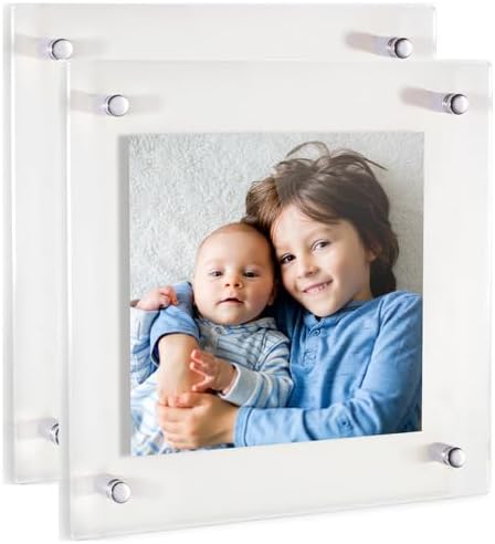 ArtToFrames 16x16 Inch Double Panel Floating Acrylic Picture Frame comes by ArtToFrames