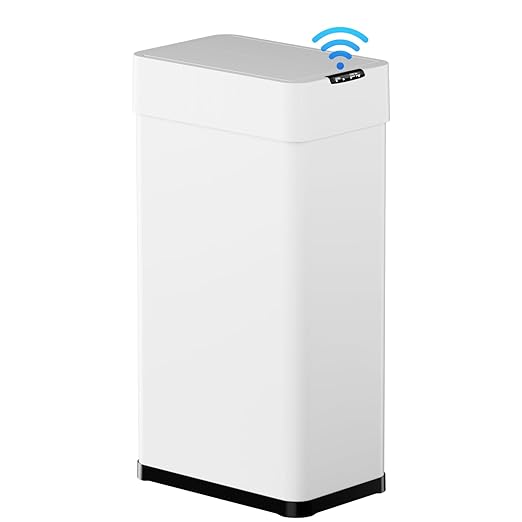 TLSUNNY 16 Gallon Automatic Trash Can, Stainless Steel Motion Sensor Garbage bin - Image 2