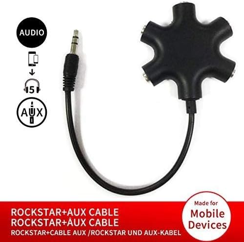 Headphone Audio Splitter 5 Ways Adaptor 3.5mm Audio Stereo Splitter Cable Male - Image 5