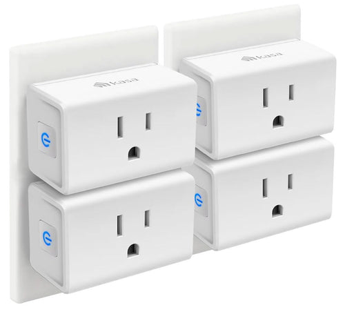 Plug Mini 15A, Smart Home Wi-Fi Outlet Works with Alexa, Google Home, No Hub Required, UL Certified, 2.4G Wifi Only, 4-Pack(Ep10P4) , White