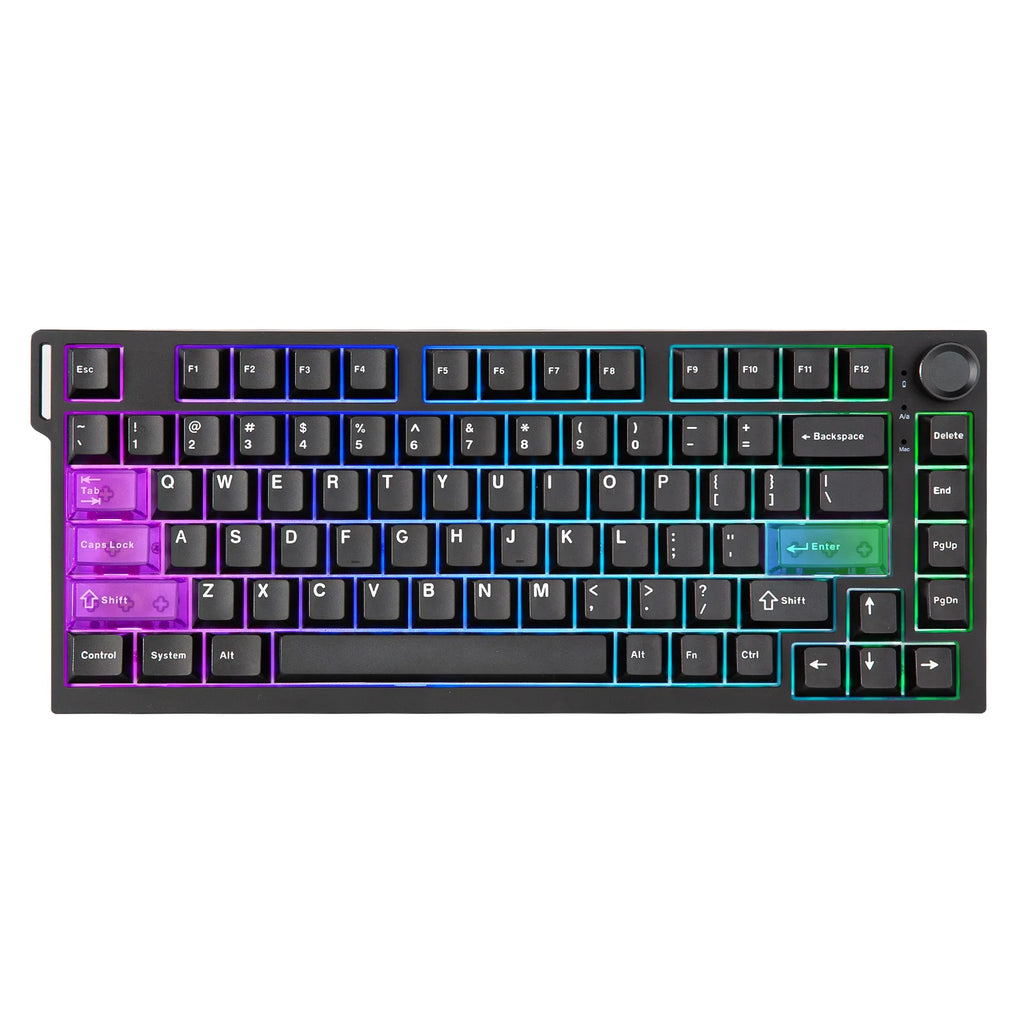 YUNZII RT75 PRO Dual 8K Wireless Gaming Keyboard, Rapid Trigger Mechanical Hall Effect Magnetic Keyboards, RGB Custom SOCD/DKS