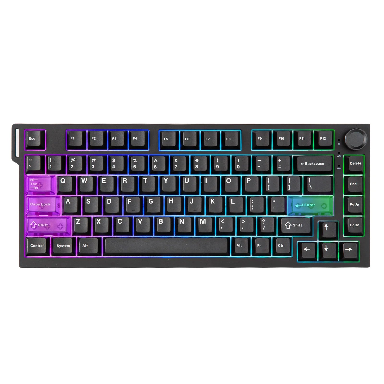 YUNZII RT75 PRO Dual 8K Wireless Gaming Keyboard, Rapid Trigger Mechanical Hall Effect Magnetic Keyboards, RGB Custom SOCD/DKS
