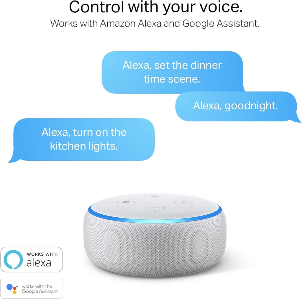 Kasa Smart Plug Power Strip KP303, Surge Protector with 3 Individually Controlled Smart Outlets and 2 USB Ports, Works with Alexa & Google Home, No Hub Required , White | Surge Protector with 3 Individually Controlled Smart Outlets and 2 USB Ports, Works with Alexa & Google Home