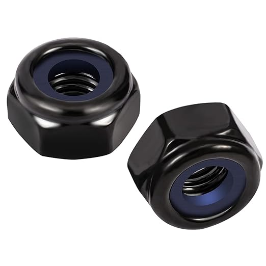 MewuDecor #10-24 Nylon Insert Hex Lock Nuts Locknuts, 304 Stainless Steel 18-8 by MewuDecor+Fastener