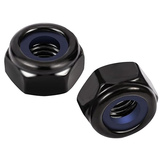 MewuDecor 1/4-20 Nylon Insert Hex Lock Nuts Locknuts, 304 Stainless Steel 18-8 by MewuDecor+Fastener