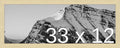 Frame It Easy 33 x 12 Wheat Wood Frame by FrameItEasy