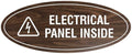 Signs ByLITA Oval Electrical Panel Inside Sign by SignsByLITA