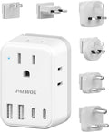 PAEWOK European Travel Plug Adapter Set, 8-in-1 Travel Adapter by PAEWOK