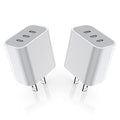 iPhone 16/17 Charger Block, USB C Charger 35W 3-Port Wall Cube Fast Type C by Unknown