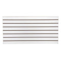SSWBasics 4ft x 2ft Horizontal White Slatwall Panels Easy Organizer by SSWBasics