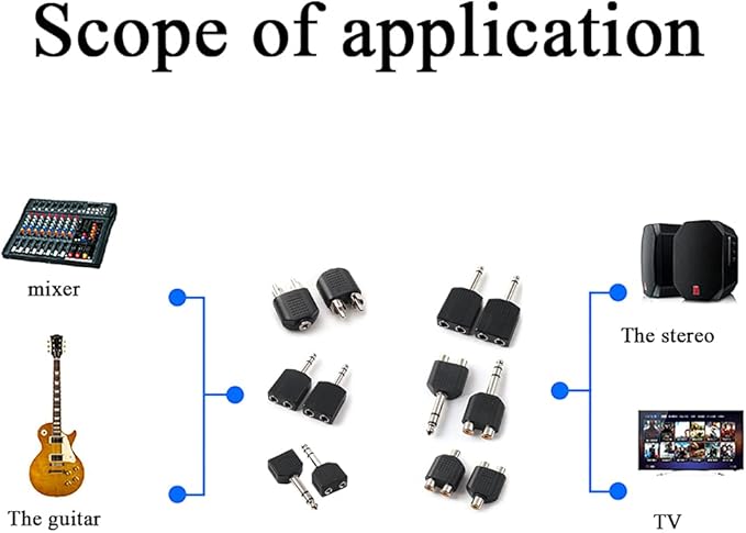 HAHIYO 3 RCA F-2x3.4 RCA F Stereo Plug Interconnect Audio One Male 3.4mm Two - Image 5