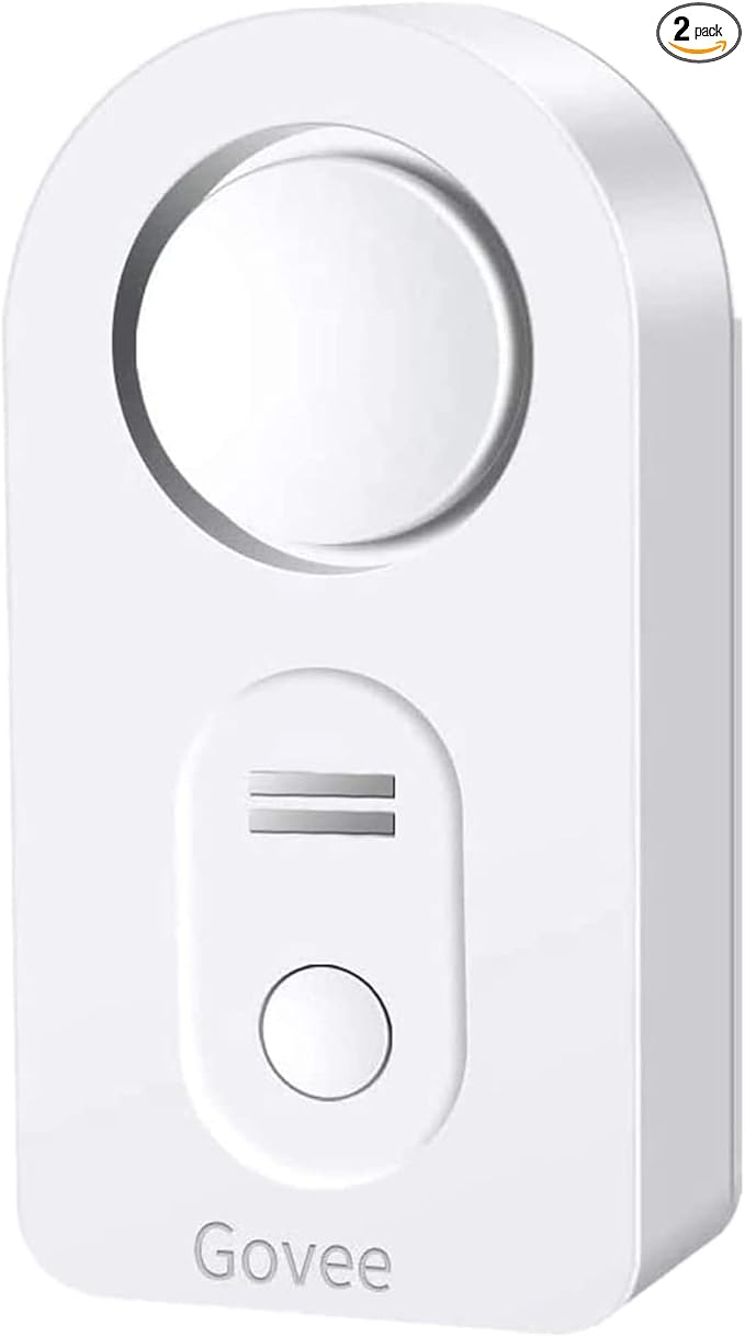 Govee Water Leak Detectors 2 Pack, 100dB Adjustable Audio Alarm Sensor by Govee