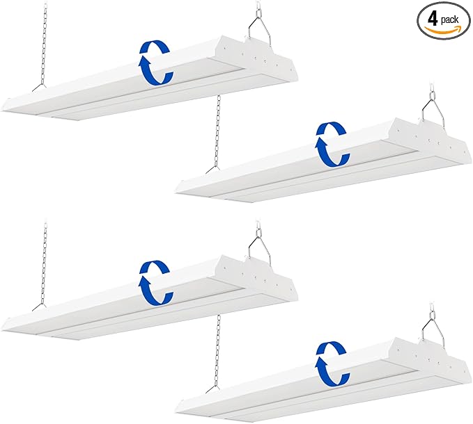 JTT 200/150/100W LED Linear Shop Lights, 2FT 30000LM 360° Adjustable Led High by JTT