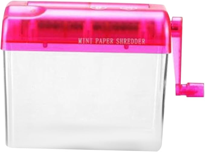 JOINPAYA Manual Desktop Paper Shredder Small Handheld Household Manual Shredder by JOINPAYA