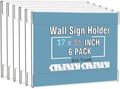 Dingelex Acrylic 11 x 17 Horizontal Sign Holder Wall Mount, Acrylic Wall Frame by Dingelex