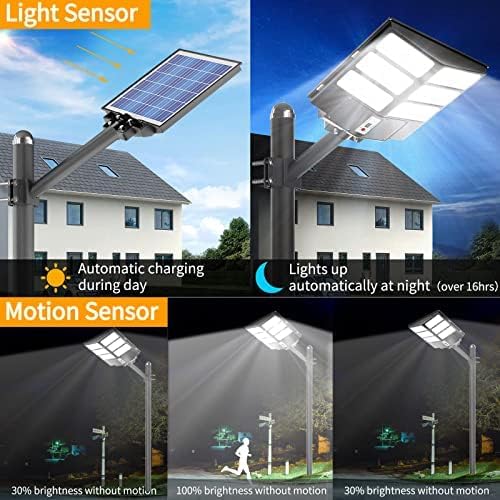 Ofuray Of-2000W Solar Street Lights Outdoor, 200000LM Solar Security Flood - Image 3