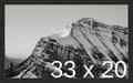 Frame It Easy 33 x 20 Coffee Wood Frame by FrameItEasy