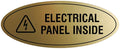 Signs ByLITA Oval Electrical Panel Inside Sign by SignsByLITA