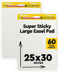 Post-it Super Sticky Easel Pad 25 in x 30 in White 30 Sheets/Pad 2 Pad/Pack by Post-it%C2%AE