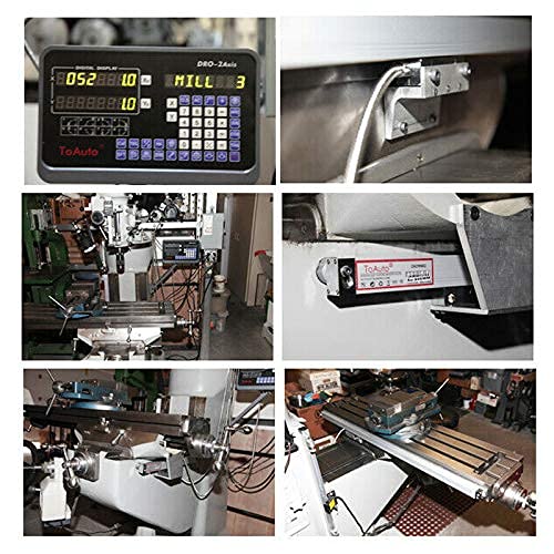 TOAUTO Digital Readout 2 Axis 3 Axis DRO Display Linear Scale 300mm 12" - Image 7