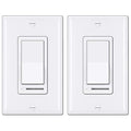 BESTTEN 2 Pack Dimmer Light Switch, Universal Lighting Control, Single Pole or by BESTTEN