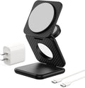 KU XIU X40 Plus Foldable Magnetic Wireless Charger, Portable 3 in 1 Charging by KUXIU