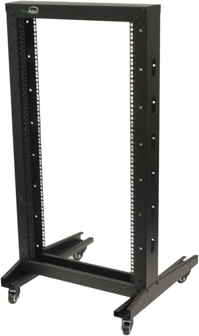 NavePoint 22U 2 Post Open Frame Server Rack - Image 5