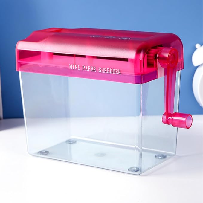 DEARMAMY Manual Paper Shredder for Home and Office, Mini Handheld A4 Paper - Image 7